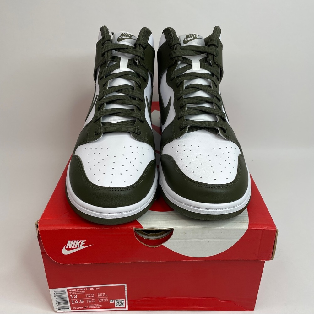 Nike Dunk High Retro “Cargo Khaki” 2023 - Picture 2 of 4